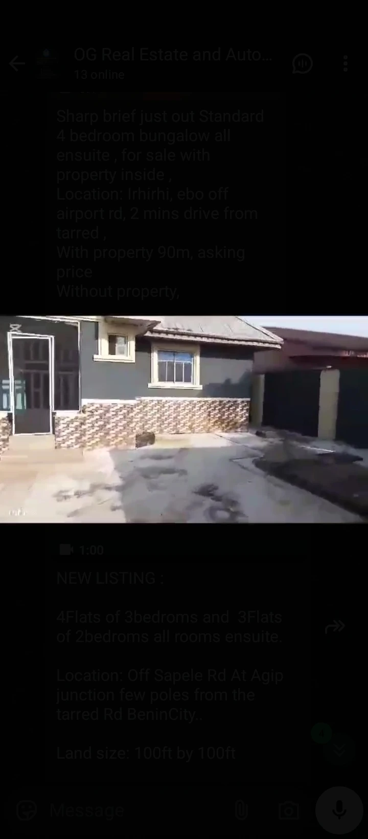 3 Bedroom Flat for Sale in Agip sapale road, Edo - Image 2