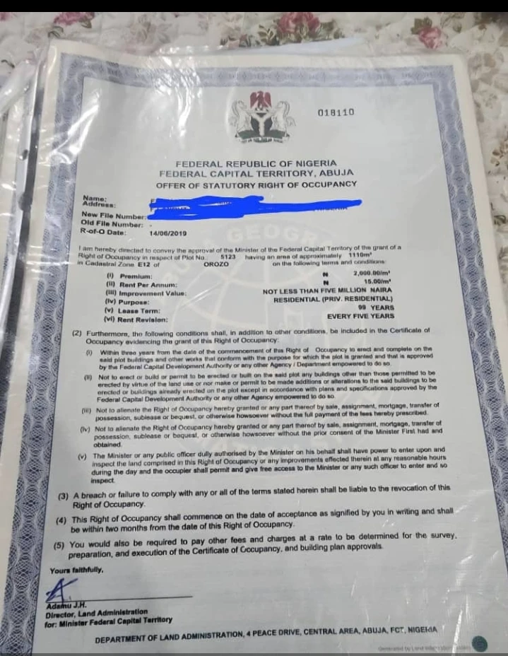 Land for Sale in OROZO, Abuja - Image 1