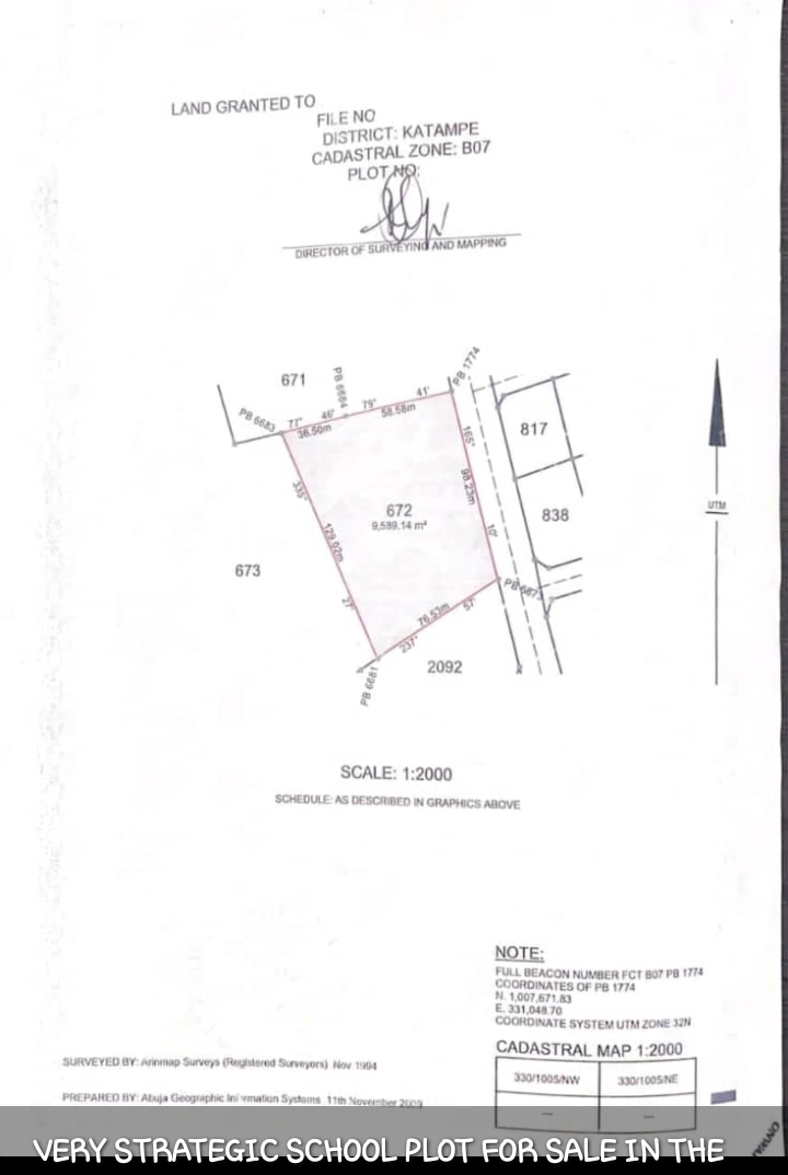Land for Sale in KATAMPE MAIN, Abuja - Image 1