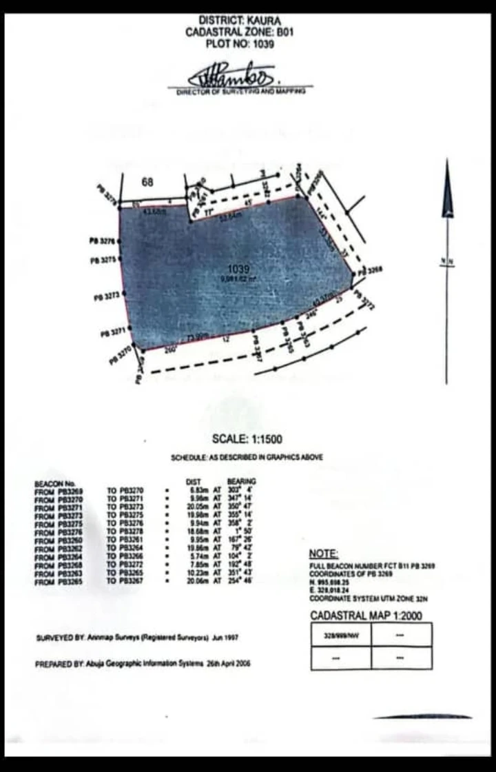 Land for Sale in KAURA, Abuja - Image 1