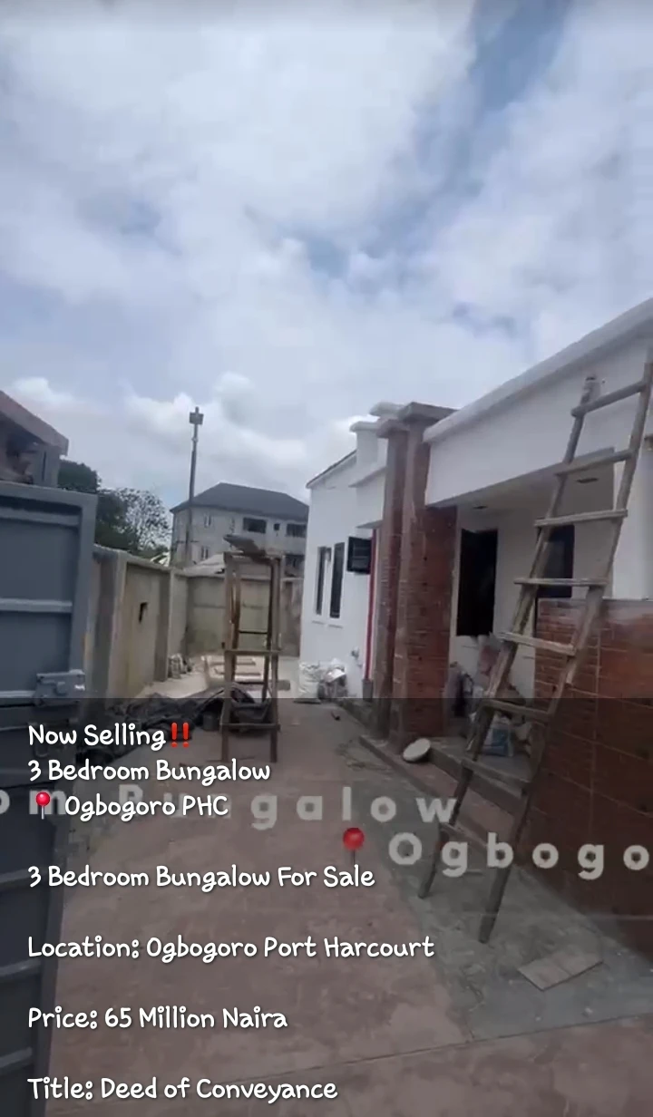 Bungalow for Sale in OGBOGORO, Rivers - Image 1