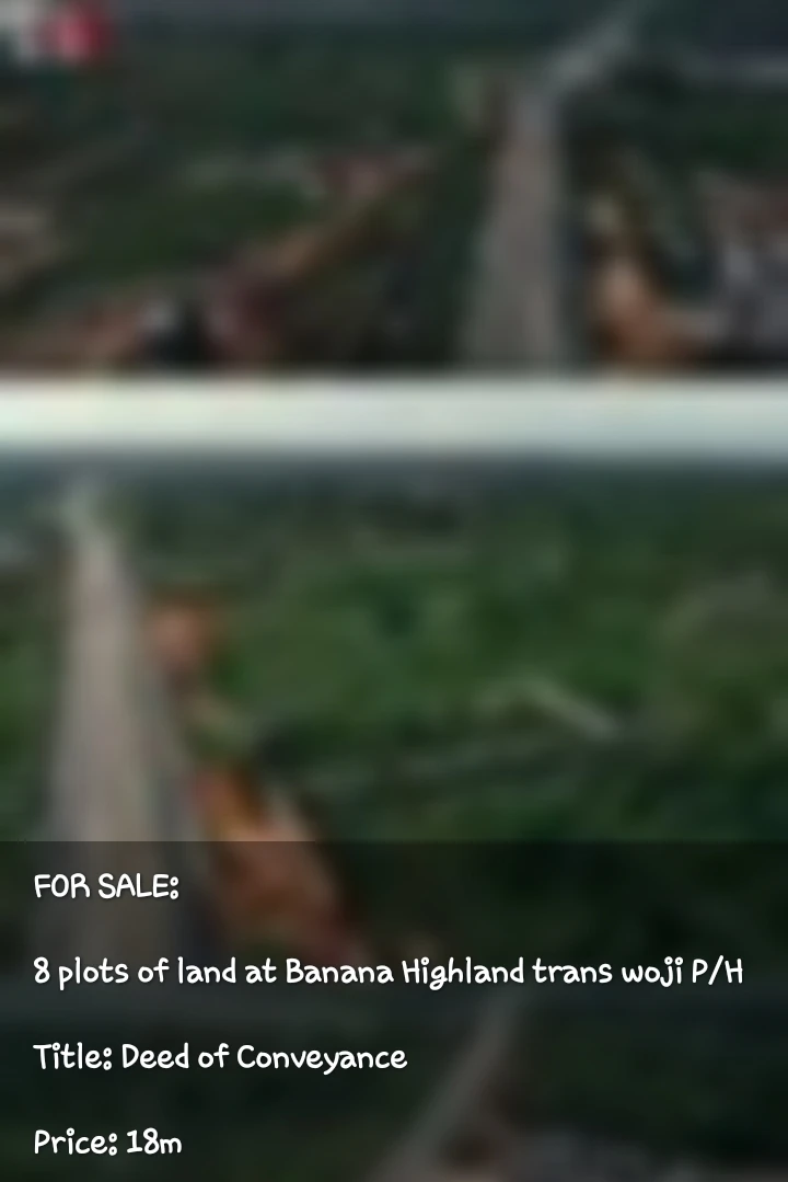 Land for Sale in BANANA HIGHLAND, Rivers - Image 1