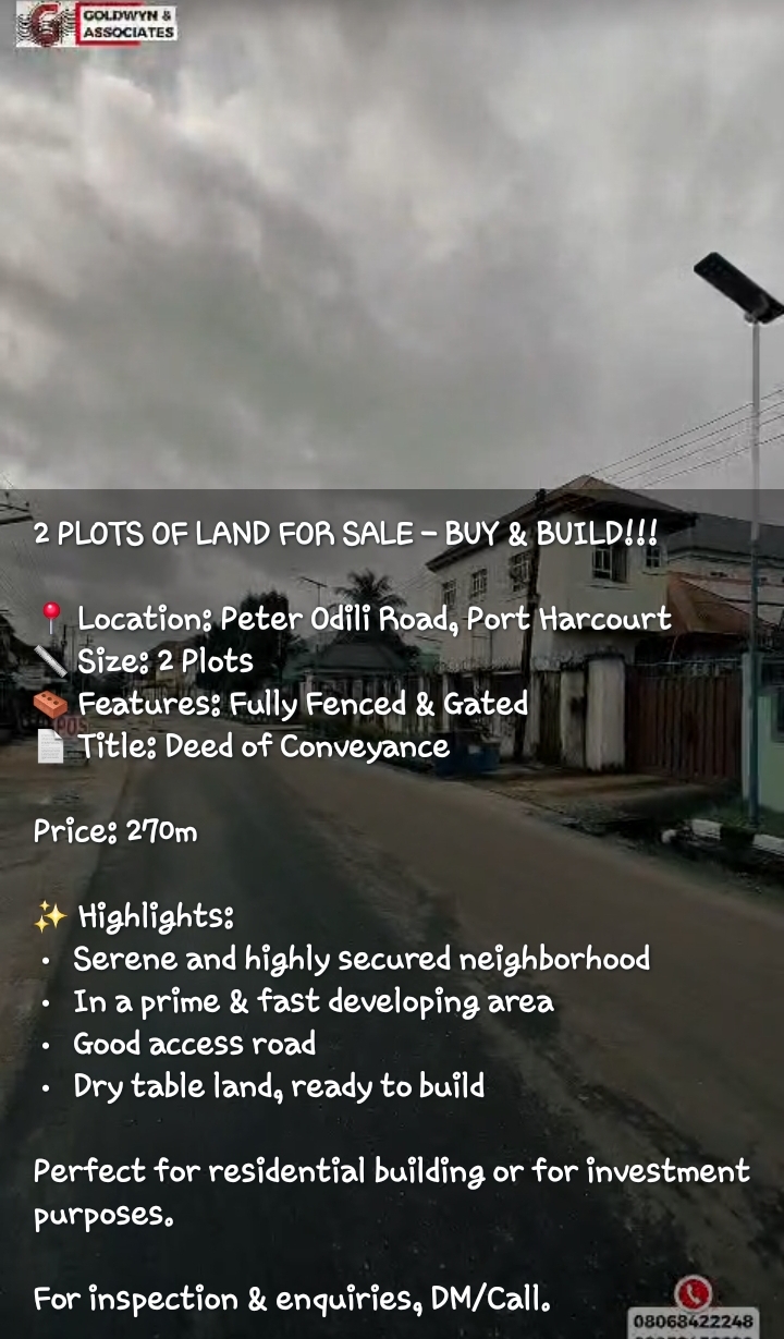 Land for Sale in PETER ODILI, Rivers - Image 1