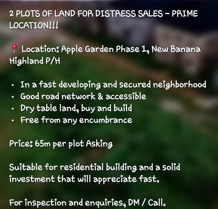Land for Sale in APPLE GARDEN, Rivers - Image 3