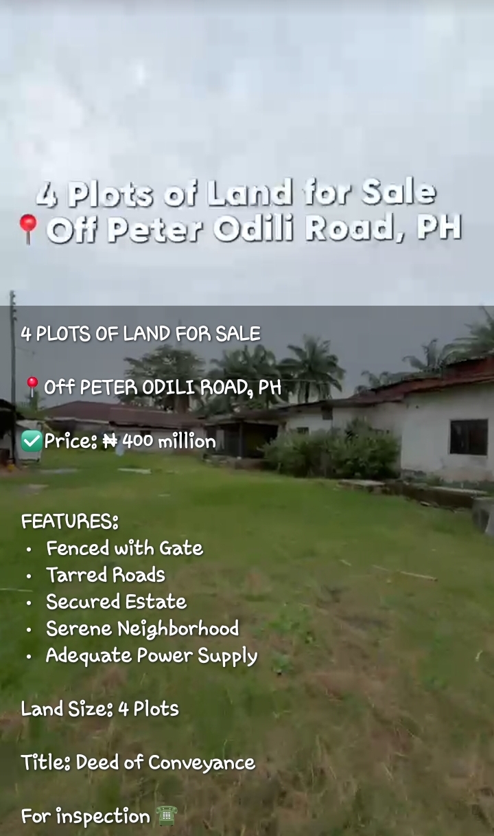 Land for Sale in PETER ODILI, Rivers - Image 1