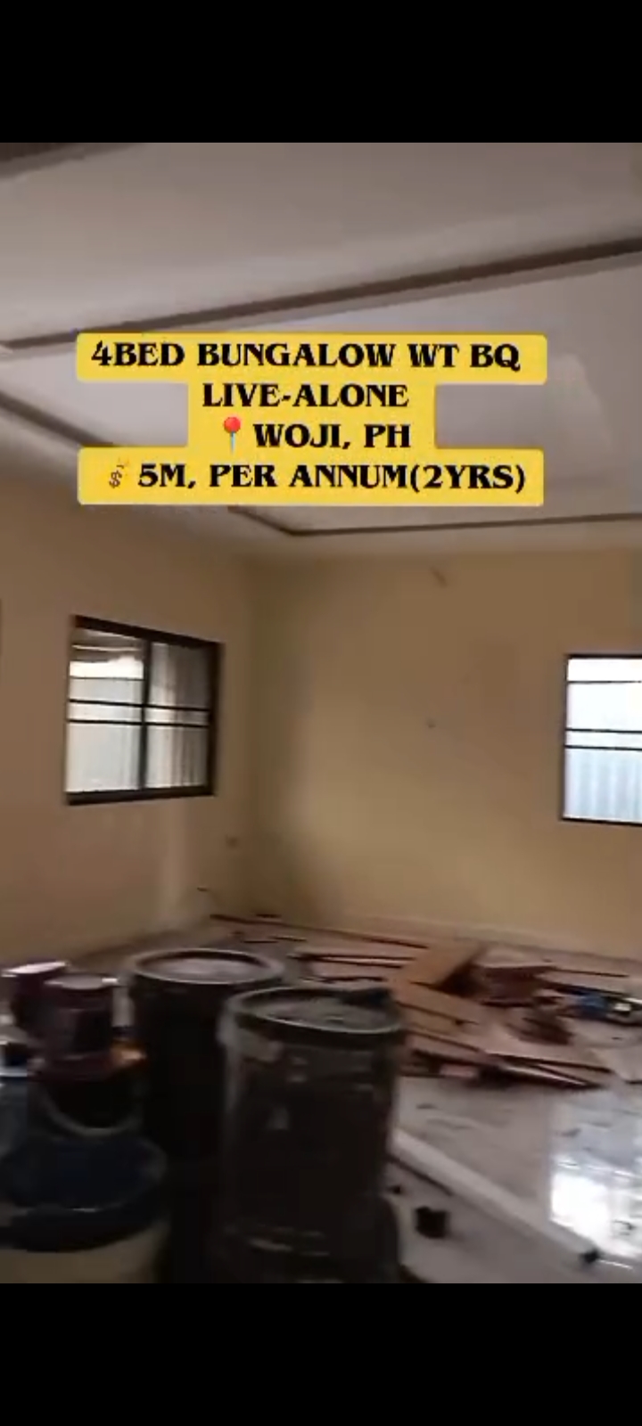 Bungalow for Rent in WOJI, Rivers