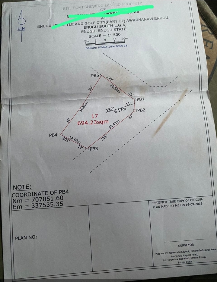 Land for Sale in CENTENARY CITY, Enugu
