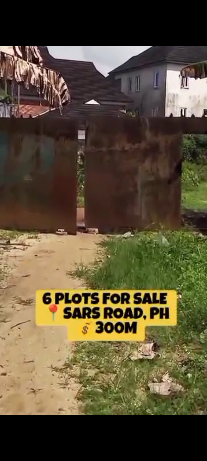 Land for Sale in SARS Road, Rivers