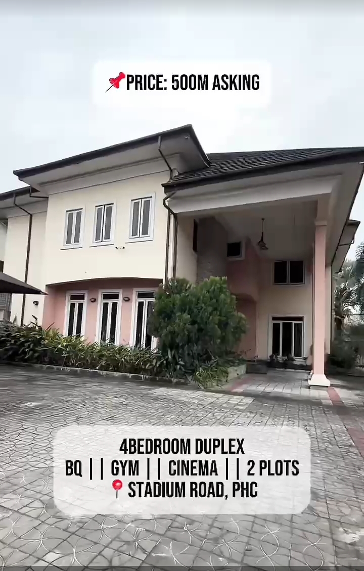 Duplex for Sale in Stadium Road, Rivers