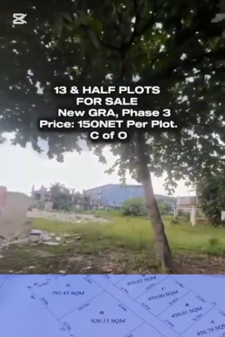 Land for Sale in New GRA, Rivers