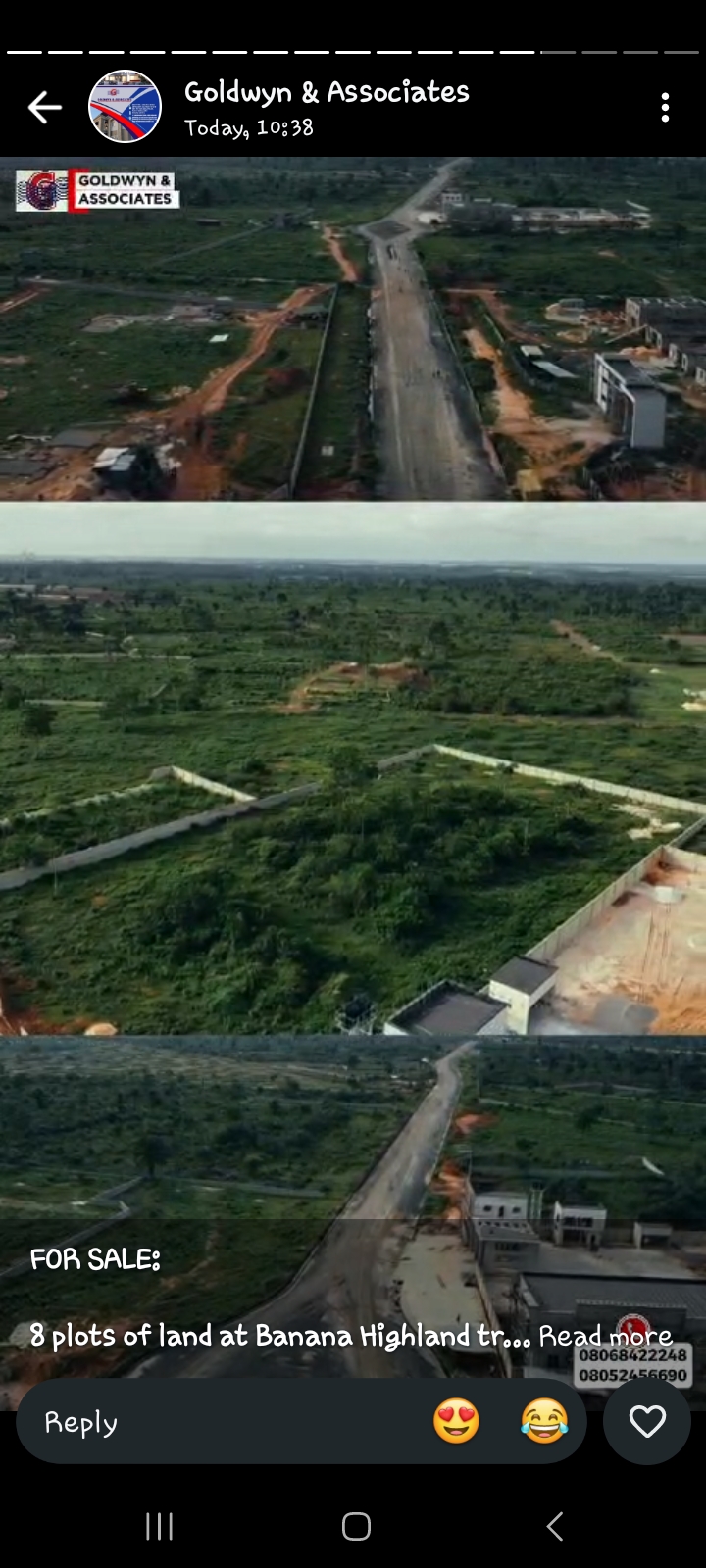 Land for Sale in BANANA HIGHLAND, Rivers