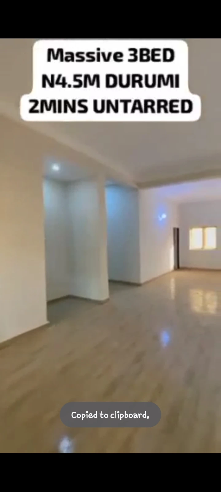 3 Bedroom Flat for Rent in Durumi by ICC, FCT - Image 1
