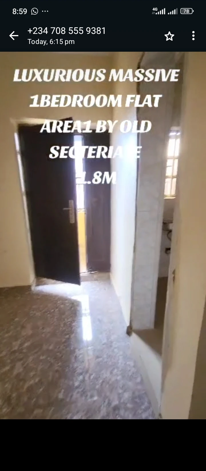 1 Bedroom Flat for Rent in Area 1, FCT - Image 1
