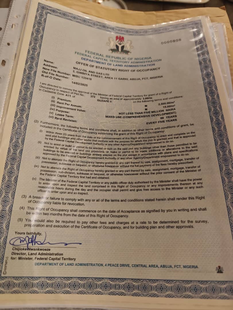 Land for Sale in GUZAPE II, FCT