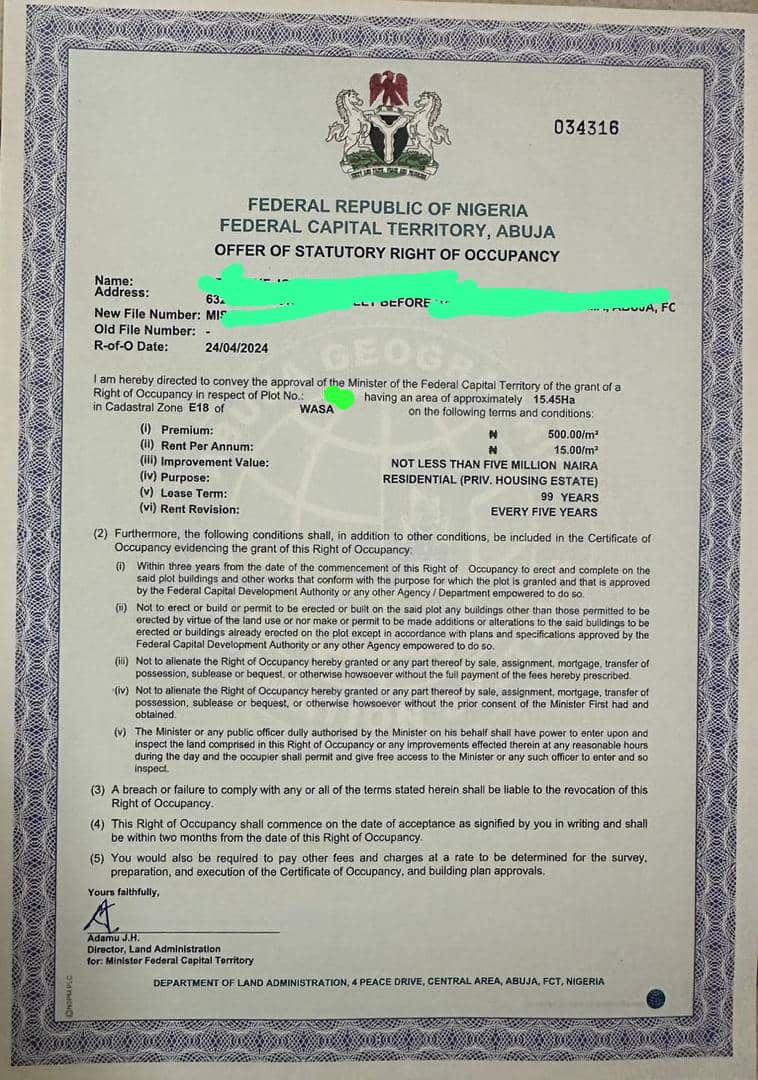Land for Sale in Wasa, FCT cover picture