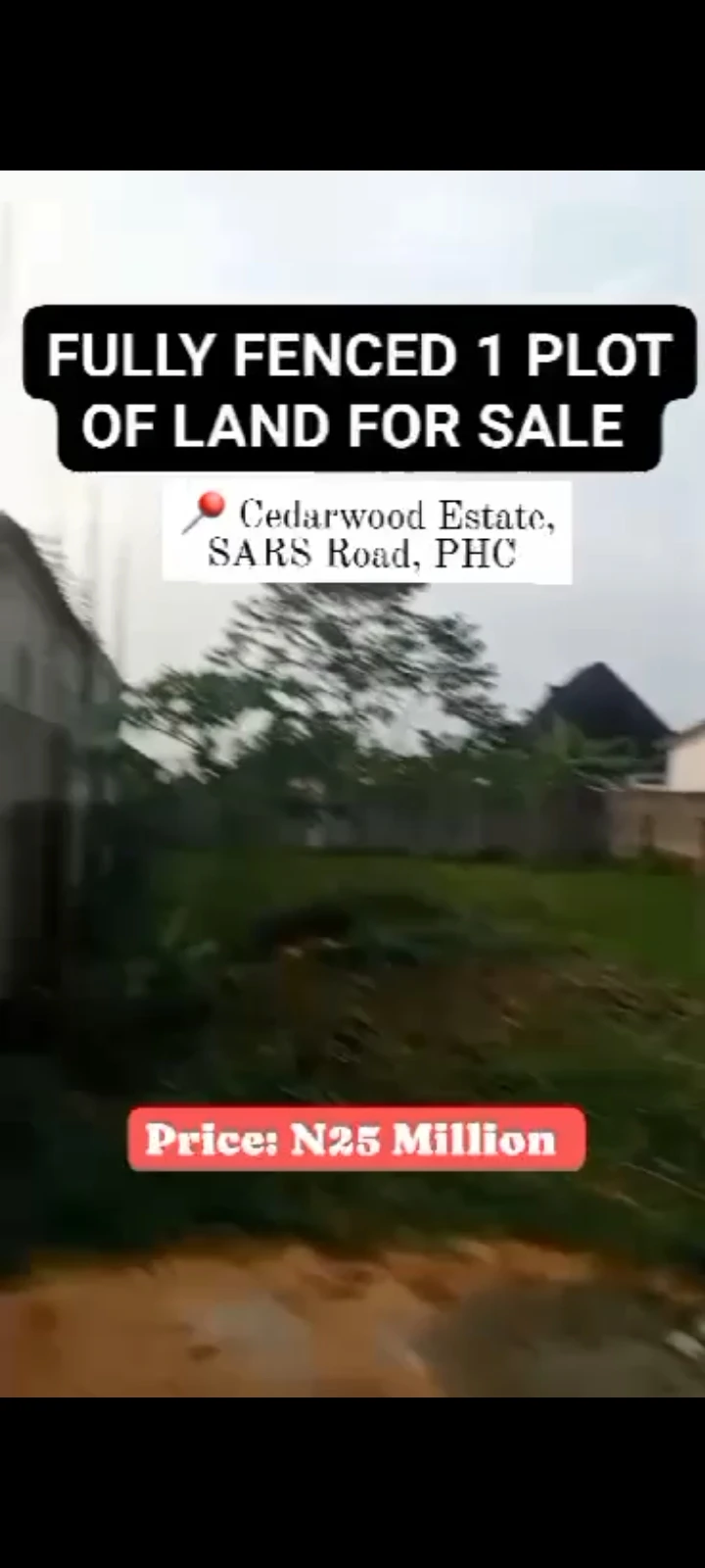 Land for Sale in Cedarwood Estate, SARS Road, Rivers - Image 1