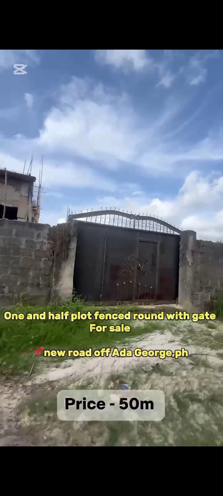 Land for Sale in new road Ada George, Rivers cover picture