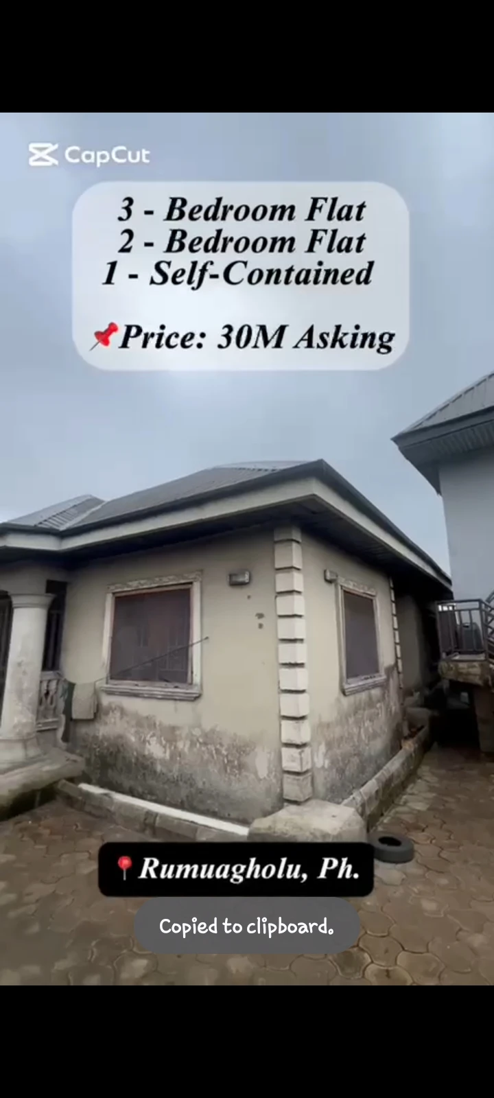 Bungalow for Sale in Rumuagholu, Rivers cover picture