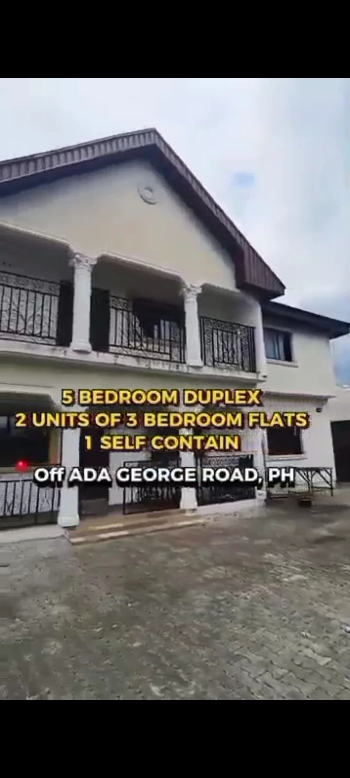 Duplex for Sale in Iwofe Road, Off Pepper Roni, Ada George, Rivers