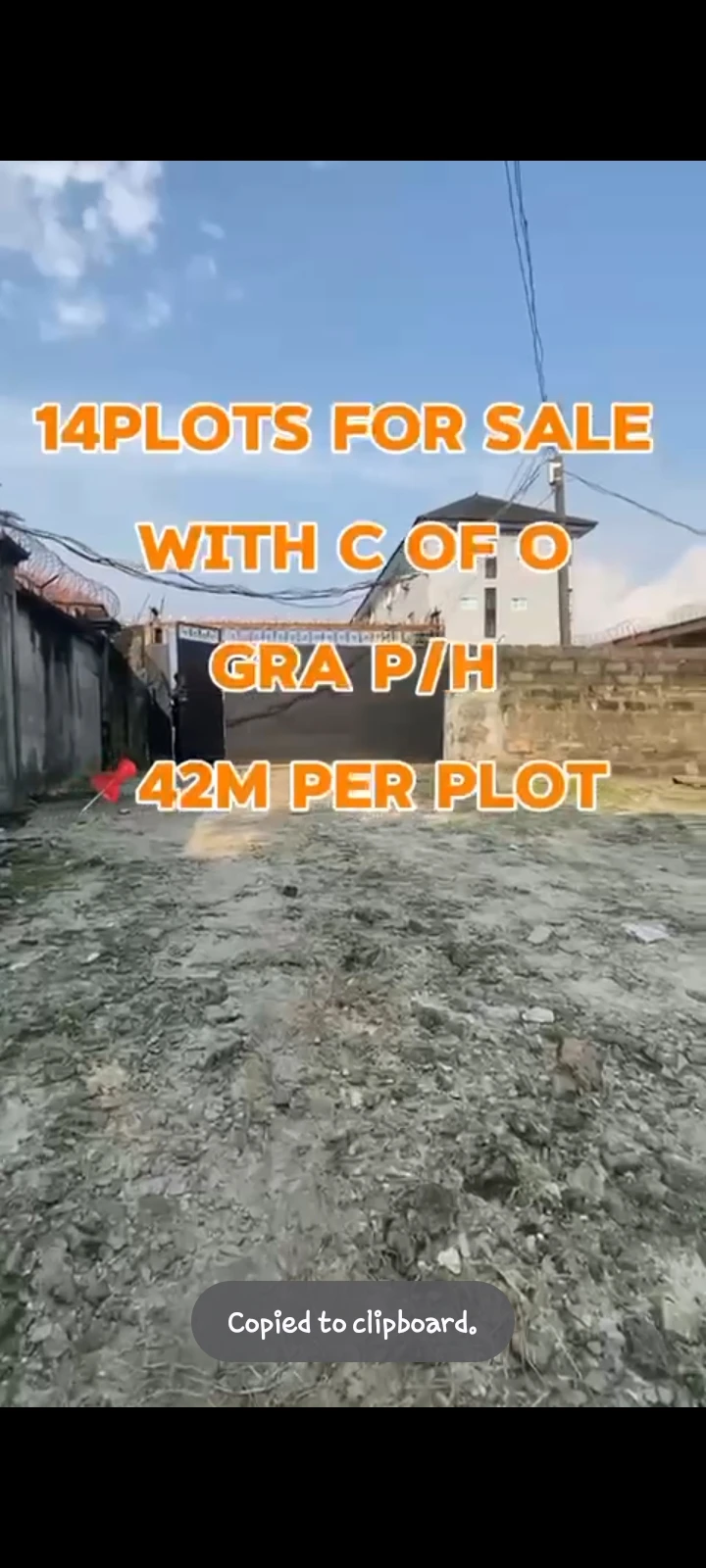 Land for Sale in GRA, Rivers cover picture