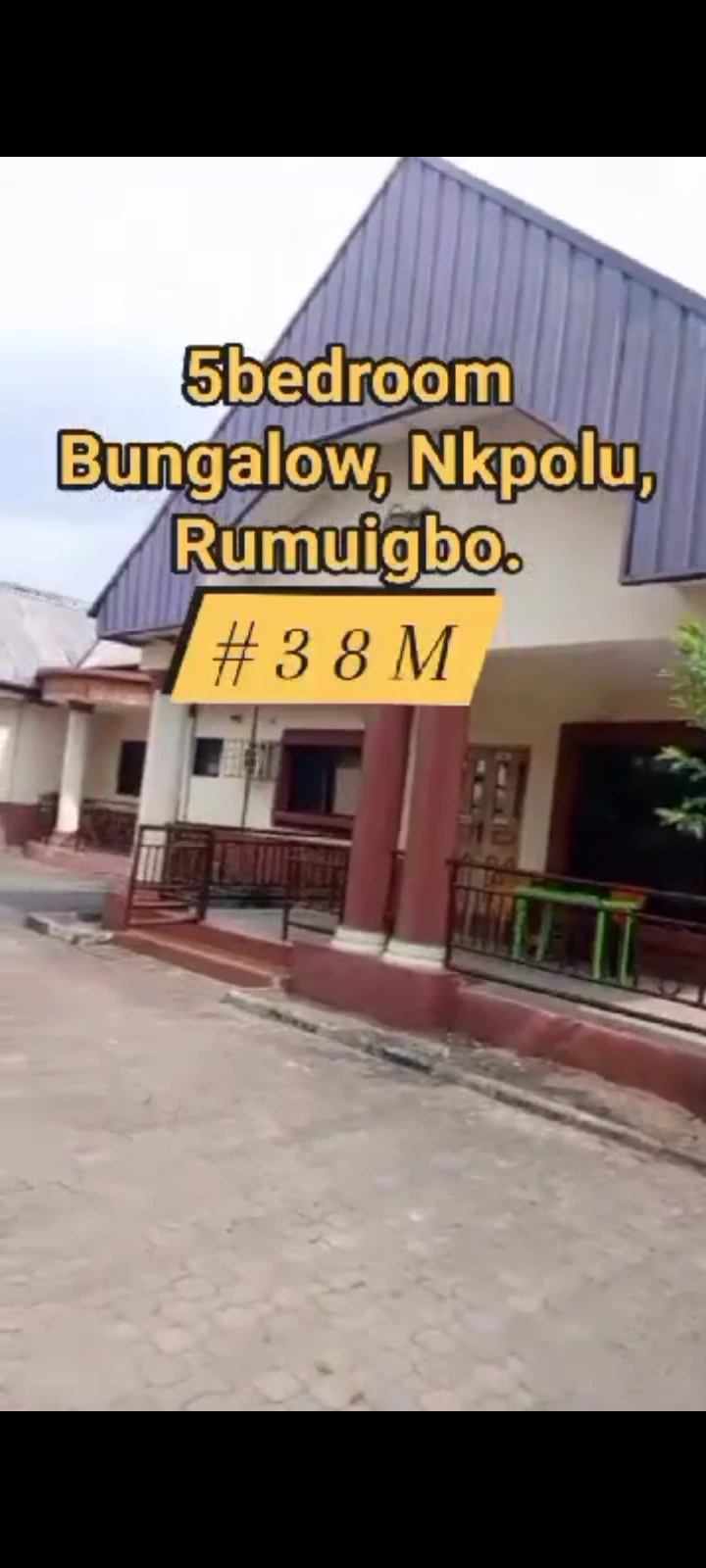 Bungalow for Sale in Nkpolu Rumuigbo, Rivers