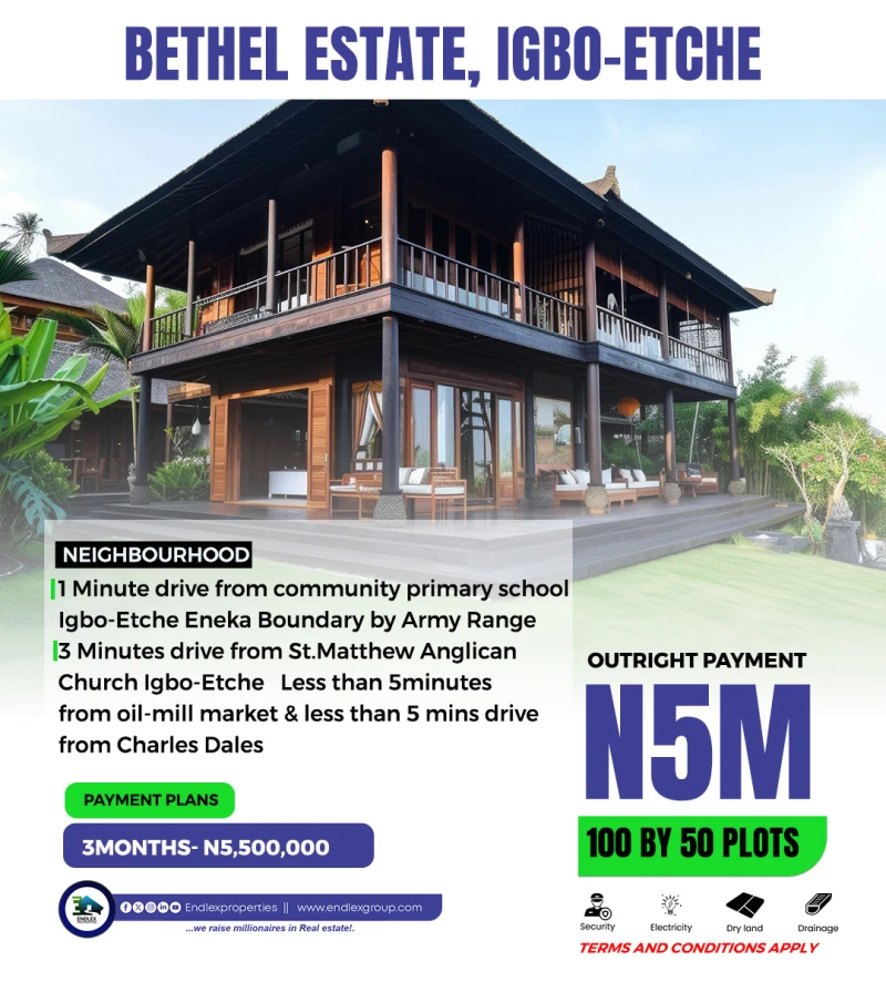 Land for Sale in Near community primary school, Rivers - Image 1