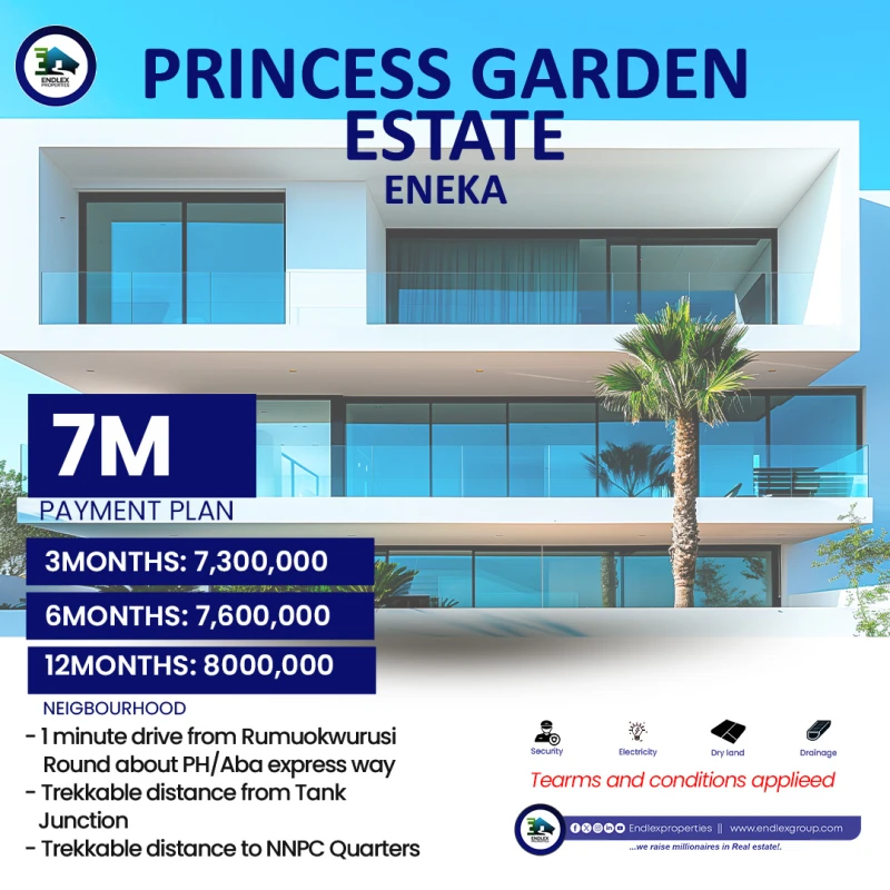 Land for Sale in Eneka, Rivers - Image 1