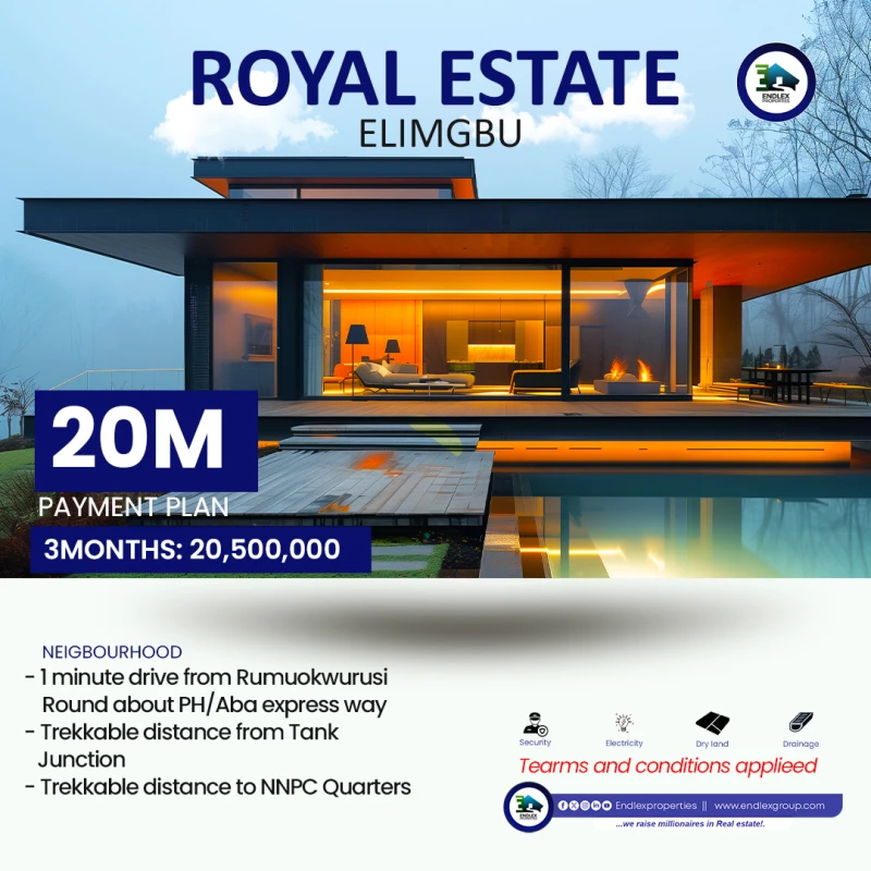 Land for Sale in Elimgbu, Rivers - Image 1