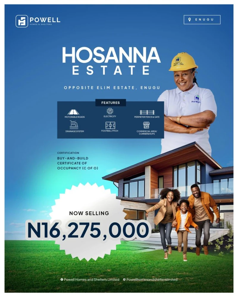 Land for Sale in Hosanna Estate, opposite Elim Estate Enugu, Enugu