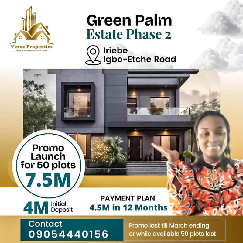 Land for Sale in Iriebe along Ring Road near CITA  High School, Rivers