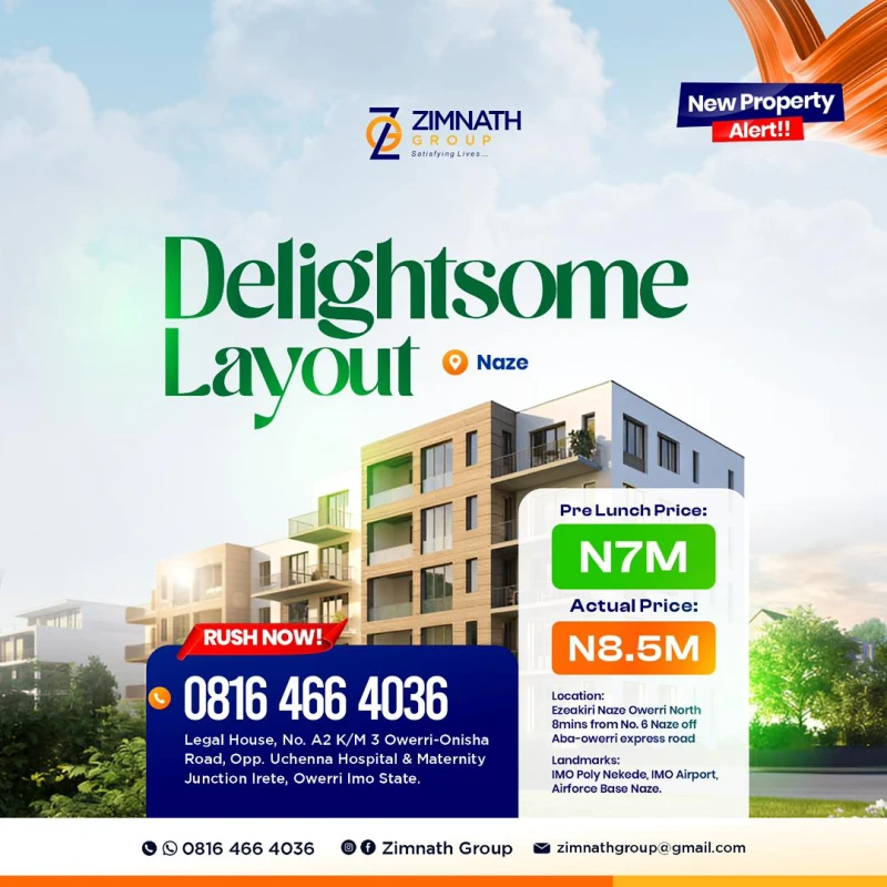 Land for Sale in Naze Number 6, Imo - Image 1