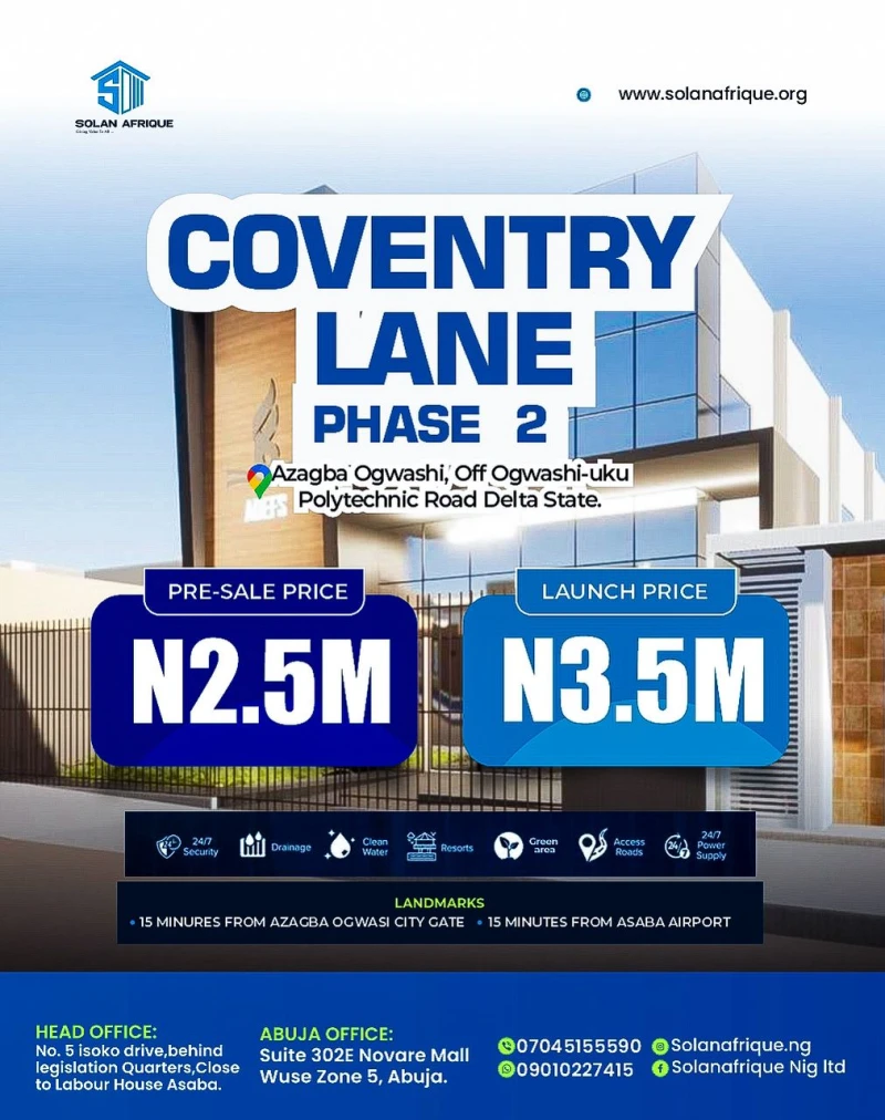 Land for Sale in Azagba Ogwashi, Delta - Image 1