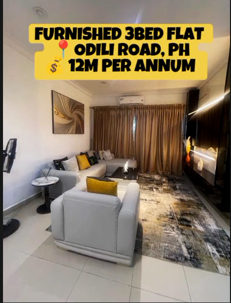3 Bedroom Flat for Rent in peter odili road, Rivers - Image 1