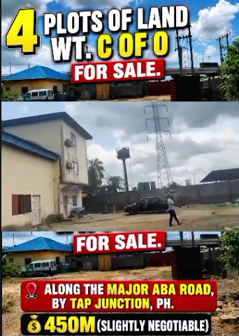 Land for Sale in Aba Road, Rivers