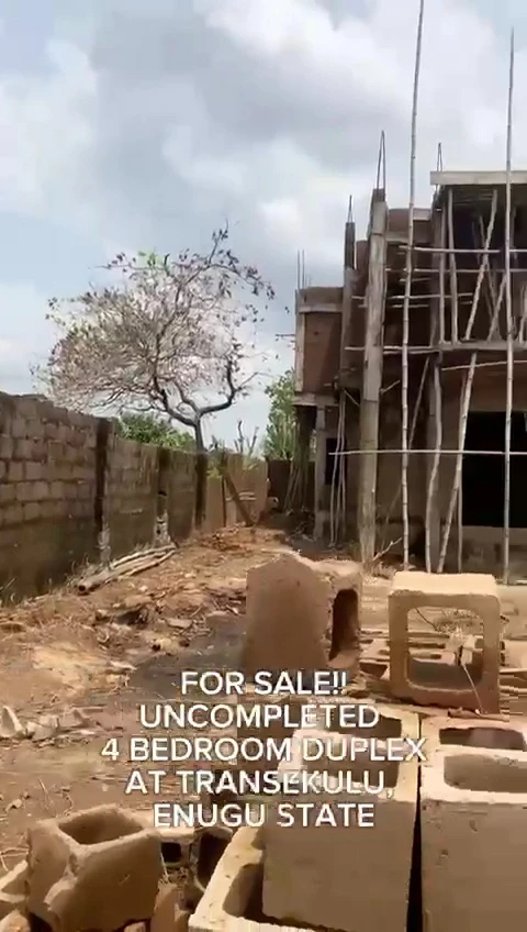 Uncompleted Building for Sale in Transekulu, Enugu - Image 1