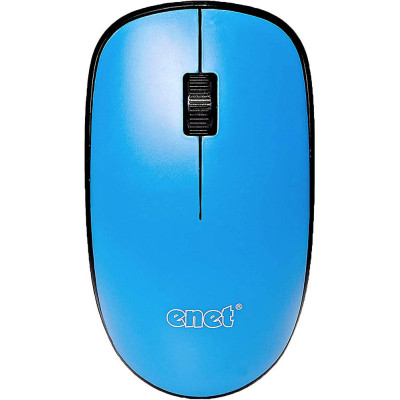 Enet G212 2.4Ghz Wireless Mouse With USB Receiver  Adjustable 1600DPI  PC Blue