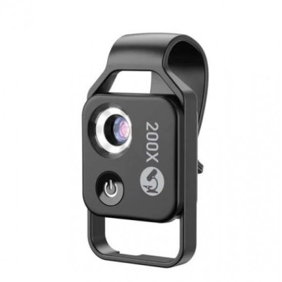 Apexel 200X Smartphone Microscope with CPL Black