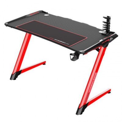 DXRacer ESports Gaming Desk Carbon fiber Black Red