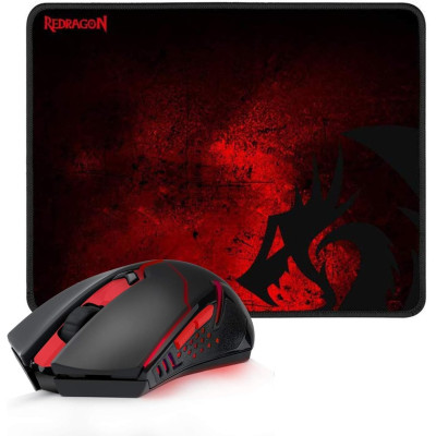 Redragon M601WLBA Wireless Gaming Mouse and Mouse Pad Combo