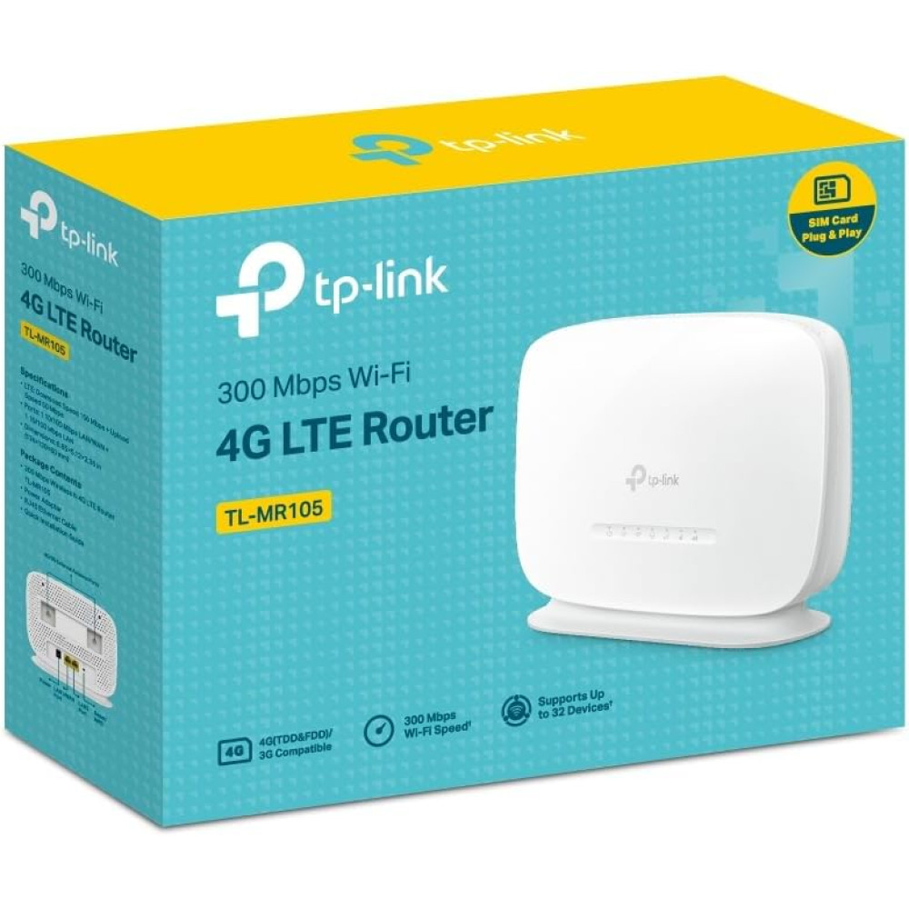 TP-Link TL-MR105 N300Mbps WiFi 4G Router