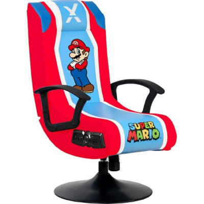 XRocker Nintendo Super Mario Pedestal Folding Chair with 2.1 Audio Built-In Mario Gaming Chair 2020108