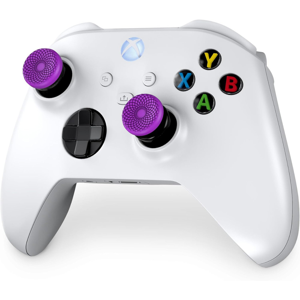 KontrolFreek FPS Freek Frenzy Editon for PS5 and PS4 Controller 1 High Size 1 Medium Size Purple and Black