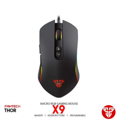 MAXPOW FANTECH X9 Thor Macro Gaming Mouse 7D 7 