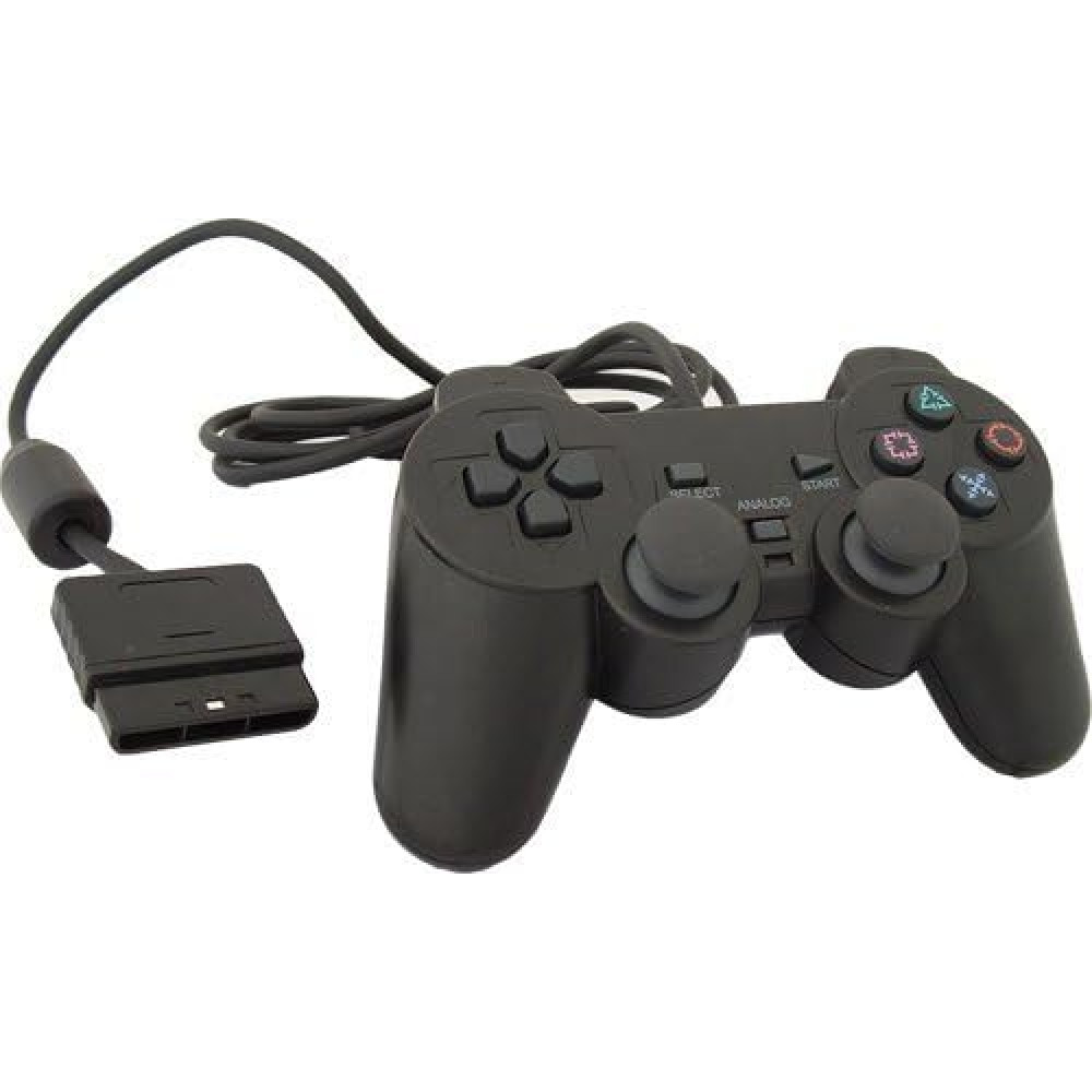 PS2 Controller for Playstation 2 Wired (Black)