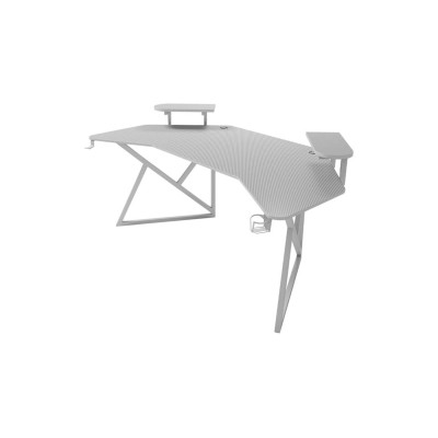 V Shaped Gaming Desk 1500 white