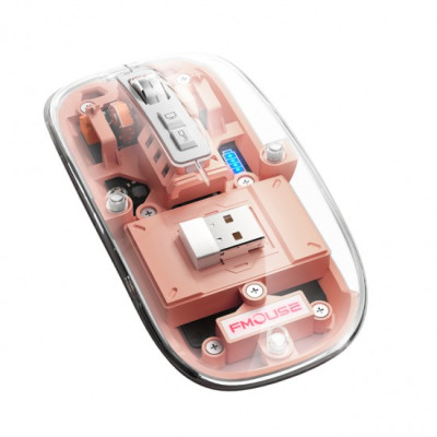 Fmouse Rechargeable Gaming wireless mouse Pink