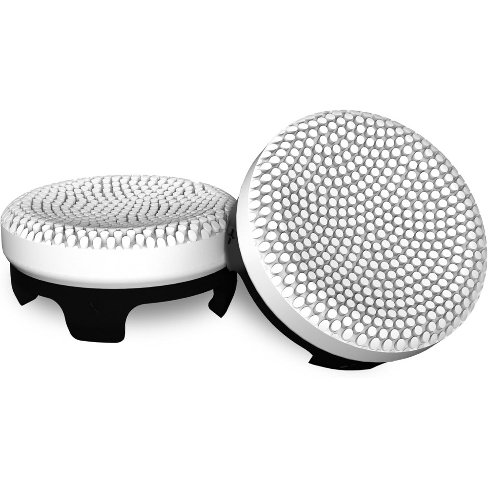 KontrolFreek Clutch for PS5 and PS4 Controller Performance Thumbsticks 2 Low Size Concave Black and White