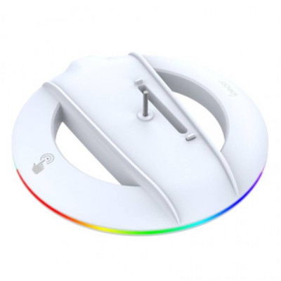 iPega RGB Vertical Stand for PS5 Slim Console – White