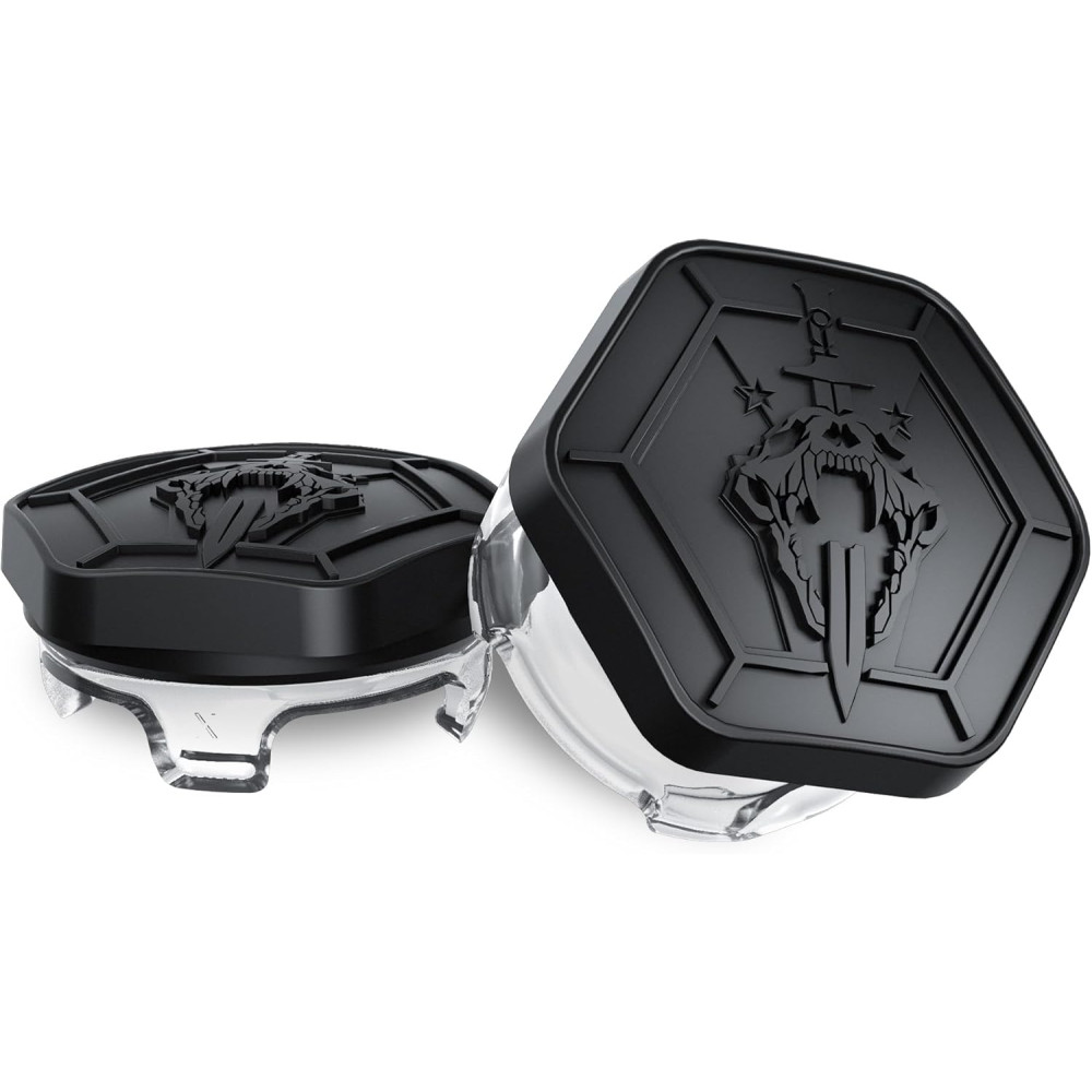 KontrolFreek Modern Warfare III Performance Thumbsticks for PlayStation 4 (PS4) and PlayStation 5 (PS5) | 1 High-Rise, 1 Mid-Rise | Black/Clear