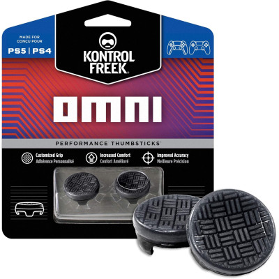 KontrolFreek Omni for PS4 and PS5 | Sticks | 2 Low Rise Concaves | Black